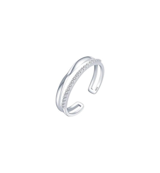 Anillo Doble Linea