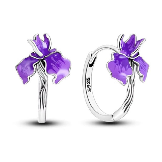 Aros Flor de Lila