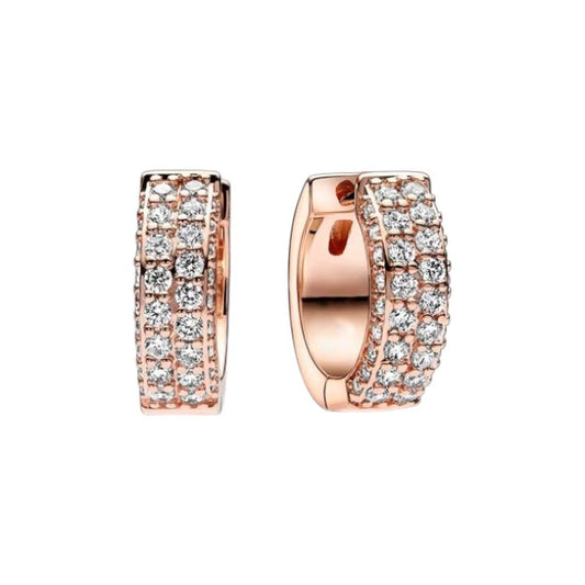 Aros Argolla Rose Gold