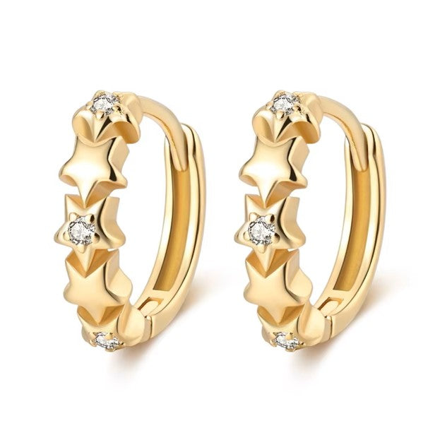 Aros Estrellas Gold